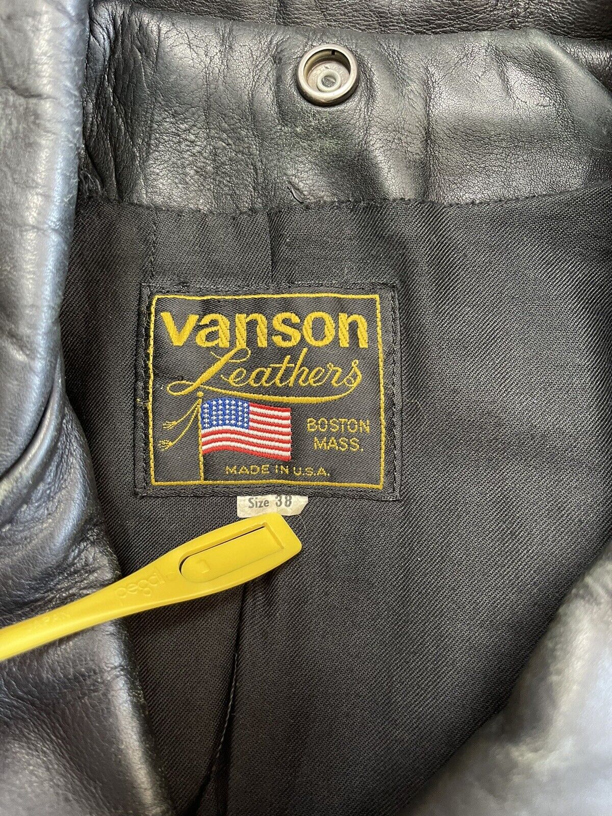 Vintage Vanson C2 Leather Motorcycle Jacket (size 38) Made in USA | eBay