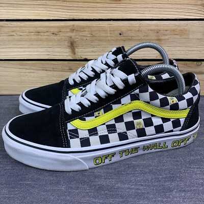 Vans X Spongebob Old Skool Men’s US Skateboard Shoes Checkerboard Black 