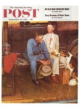 1954 SEP 25 Breaking Home Ties NORMAN ROCKWEL...