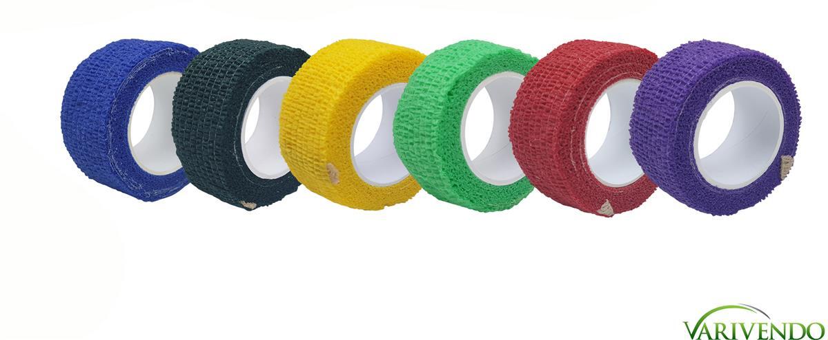 6er Set Haftbandage Pflasterverband Kohäsive Bandage 2,5 cm x 4,5 m