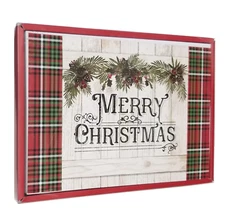 Merry Christmas Plaid - Country Christmas Boxed Card Set - 20ct