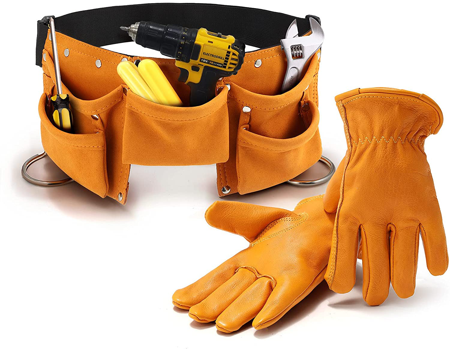 Ritpin Adjustable Leather Tool Belt 