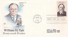STAMP US SCOTT 2218h "President Taft" 22 CENT 1986 FDC - B