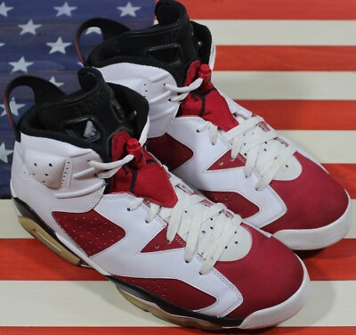 Nike Air Jordan 6 VI Carmine Red CDP Retro White Black 2008 VTG
