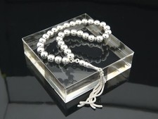 925 STERLNG SLVER 33 BEADS TASBH, ISLAMC PRAYER BEADS MSBAHA TESBH 501118