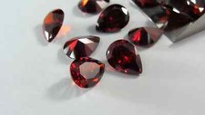  WHOLESALE NATURAL GARNET FACETED PEAR SHAPE LOOSE GEMSTONE