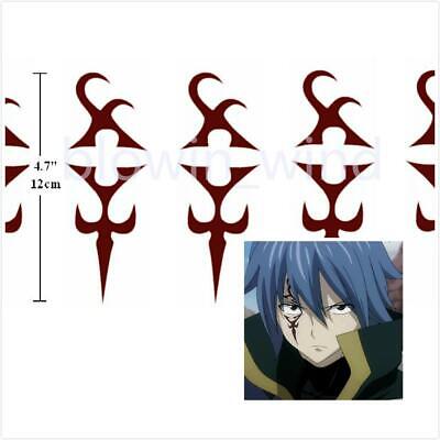 Anime Cosplay Temporary Tattoo Body Sticker Fairy Tail Jellal Seal Logo 5pcs Ebay