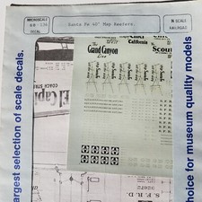 Santa Fe 40 Map Reefers N Scale Railroad Micr...