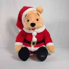 Disney Store Exclusive Christmas/Holiday Santa Claus Winnie the Pooh Plush Toy