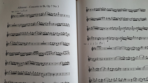 Tomaso Albinoni Oboe Concerto Sheet Music (B Flat, D Major & D Minor) - Rare - Picture 5 of 5