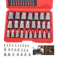 25-Piece Screw Extractor Kit - Easy Use, Garage Projects & Electronics Servicing