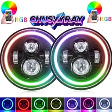 For 1990-1997 Mazda Miata Mx5 Mx-5 2pc 7inch Headlights Rgb Halo Hilo Beam For 1990-1997 Mazda Miata Mx5 Mx-5 2pc 7inch Headlights Rgb Halo Hilo Beam