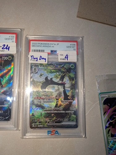 POKEMON TCG - MEOWSCARADA EX 256/193 PSA 10 PALDEA EVOLVED SIR