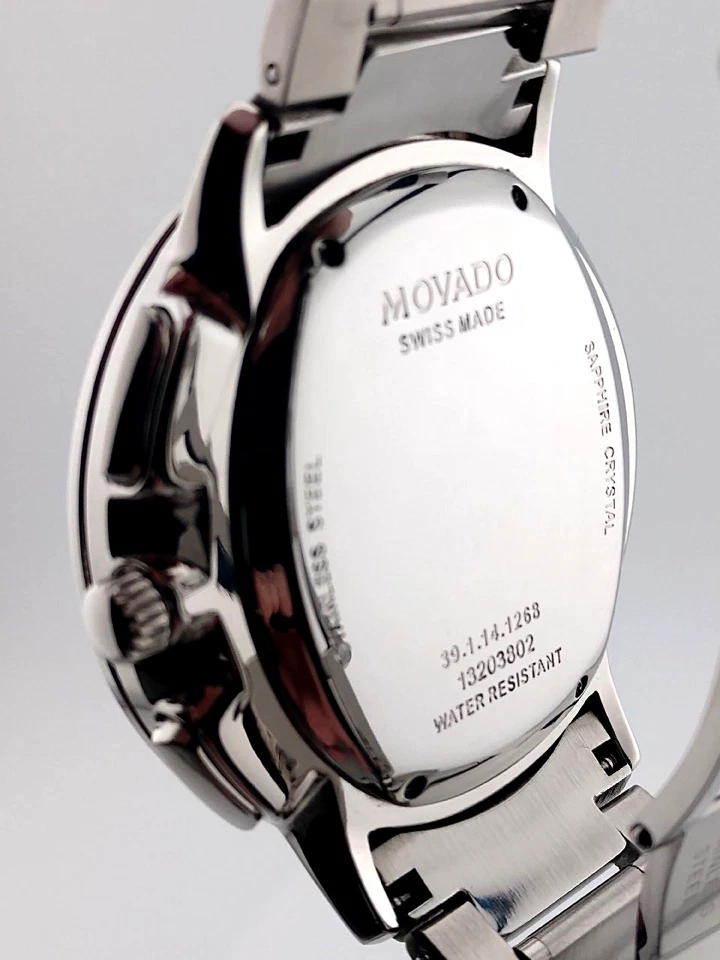 Movado Men's Thin Classic Chronograph Watch Model #39.1.14.1268 - Superb! - Image 3 of 4