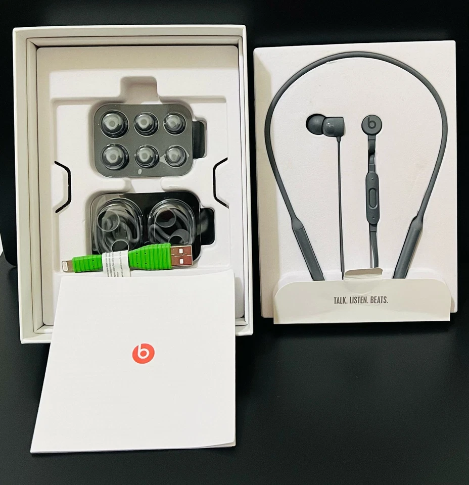 Auriculares internos inalámbricos Beats X Bluetooth-gris oscuro✅️💯PROBADOS Foto 2 de 3