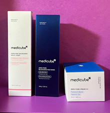Medicube Zero Pore Full Size Skin Care Set Toner Mud Mask Cream Pores