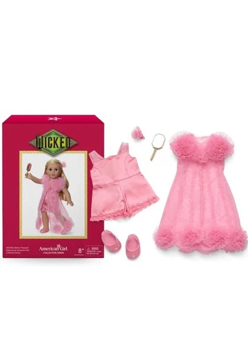 American Girl Wicked Glinda “Popular” Pink Pajamas PJ Set Doll Ltd Edition NEW - Picture 6 of 6
