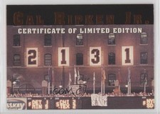 1996 Classic Baseball's All-Time Ironman 13511/21310 Cal Ripken Jr #CRCE HOF 7xr