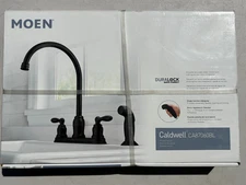 Moen Caldwell CA87060BL HIgh Arc Kitchen sink Faucet Matte Black