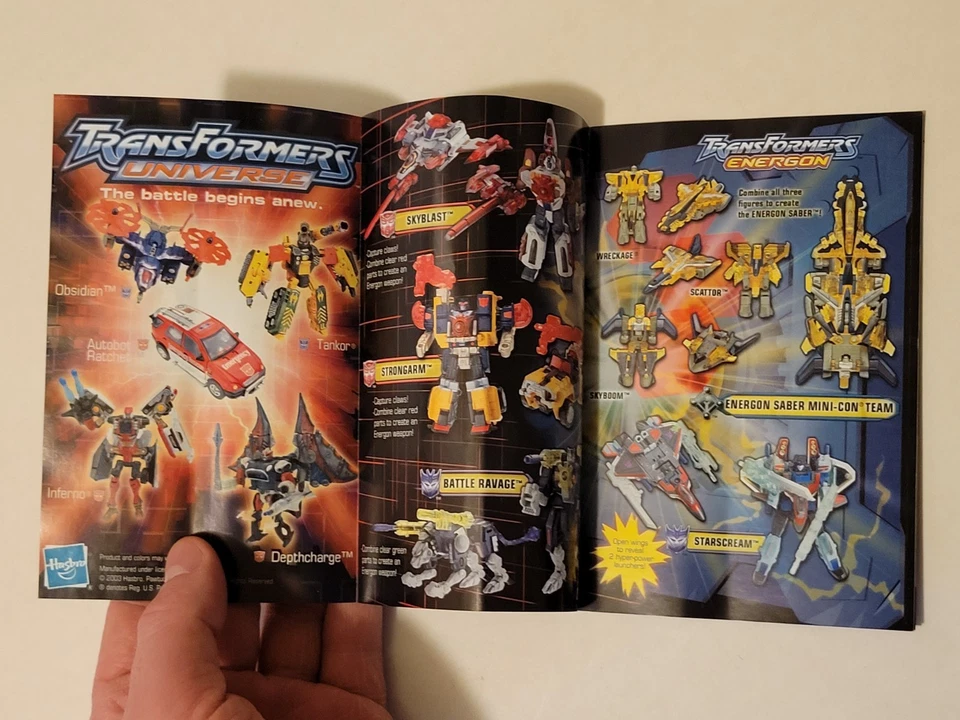 Transformers Energon Mini-Comic Volume 1 Dreamwave Art + Toy Catalog 2004 - Image 3 of 4