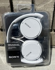 BRAND NEW - Sony MDR-ZX110 Ear-Pad On the Ear Headband Headphones - White