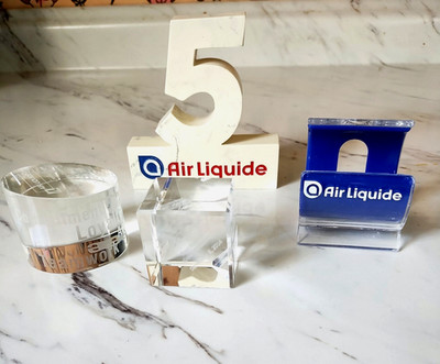 Lot of 4 Air Liquide employee presentations advertising souvenirs from SE Texas