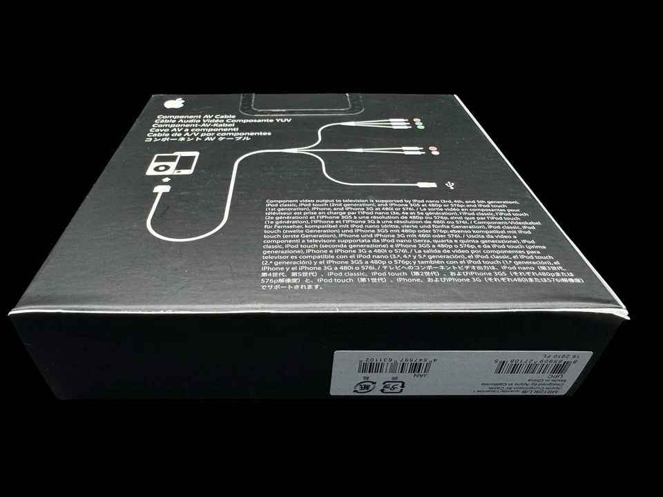 Apple MB128LL/A Component AV Cable w/30-Pin Connector Brand New Sealed (SW) - Image 4 of 4