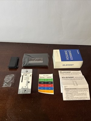 ELEGRP Digital Dimmer Light Switch for 300W Dimmable LED/CFL Lights and 600W