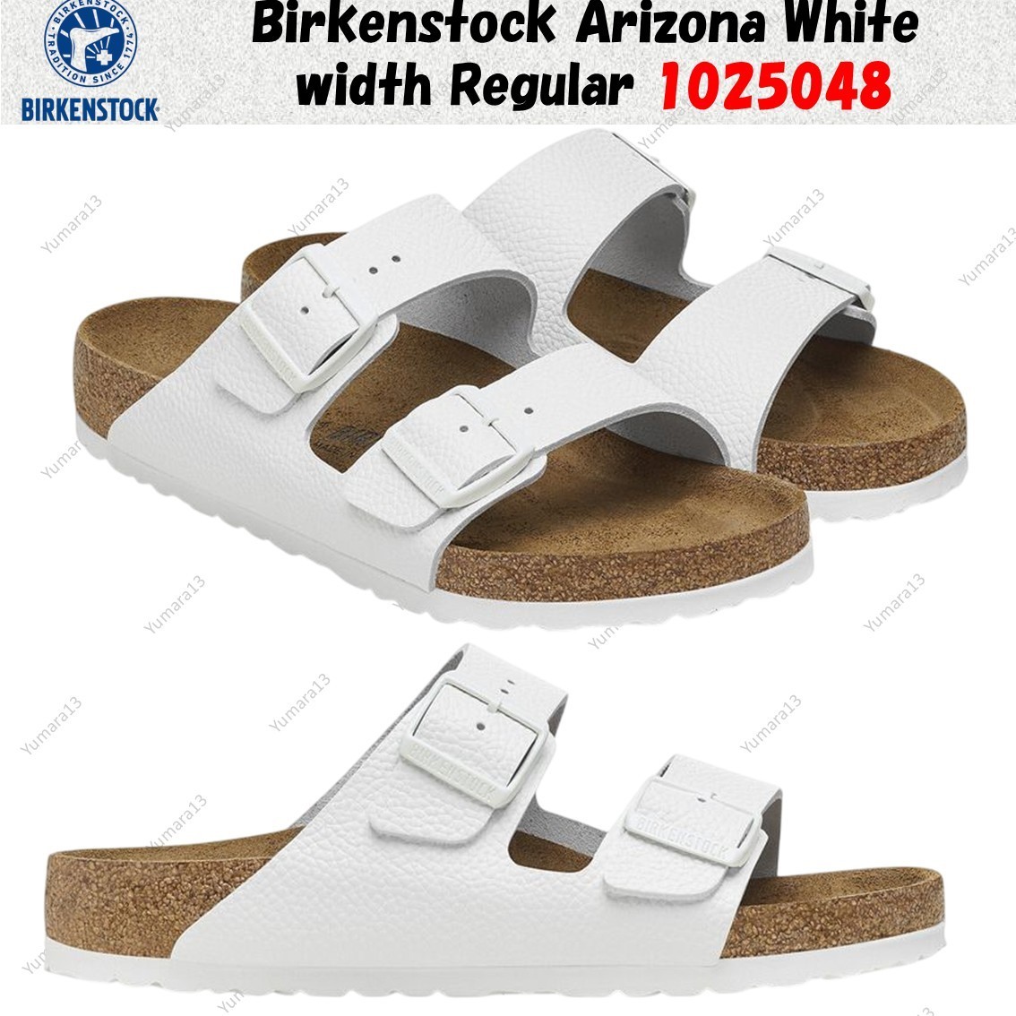 Birkenstock Arizona White width Regular 1025048 Unisex Size | eBay