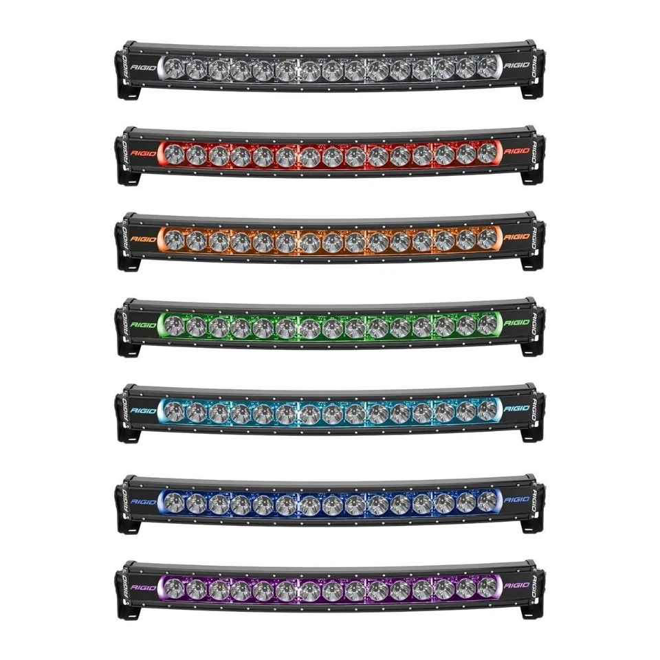 Rigid Radiance+ Curved 40 Inch Light Bar w/ 8 Backlight Options - Universal - Image 2 of 4