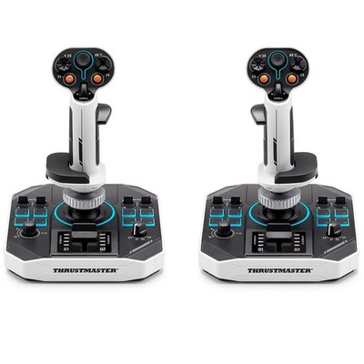 Thrustmaster Sol-R 2 HOSAS Space Sim Duo Multi-Function Flightsticks, Black/Whit
