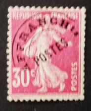 timbre FRANCE 1922 N°59 PREOBLITERE type SEMEUSE 30.c rose NEUF  bonne cote