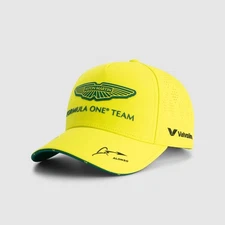 F1 Aston Martin Formula One Team Adjustable Curved Brim Racing Baseball Cap Hat