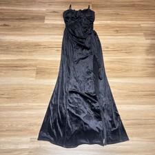 WINDSOR Mel Glitter Velvet High Slit Formal Dress Size M For Women