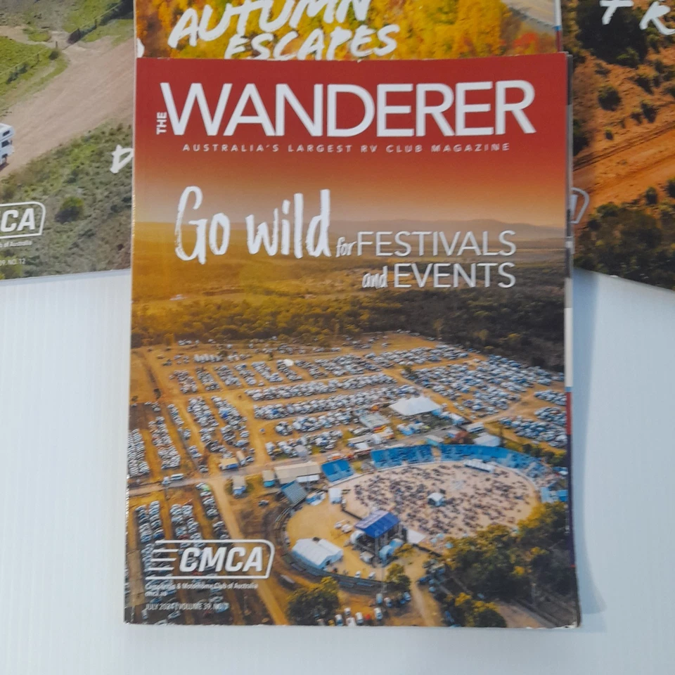 The Wanderer Australia's Largest RV Club Magazine x7 2024-25 Bulk Lot Motorhomes - Image 2 of 4