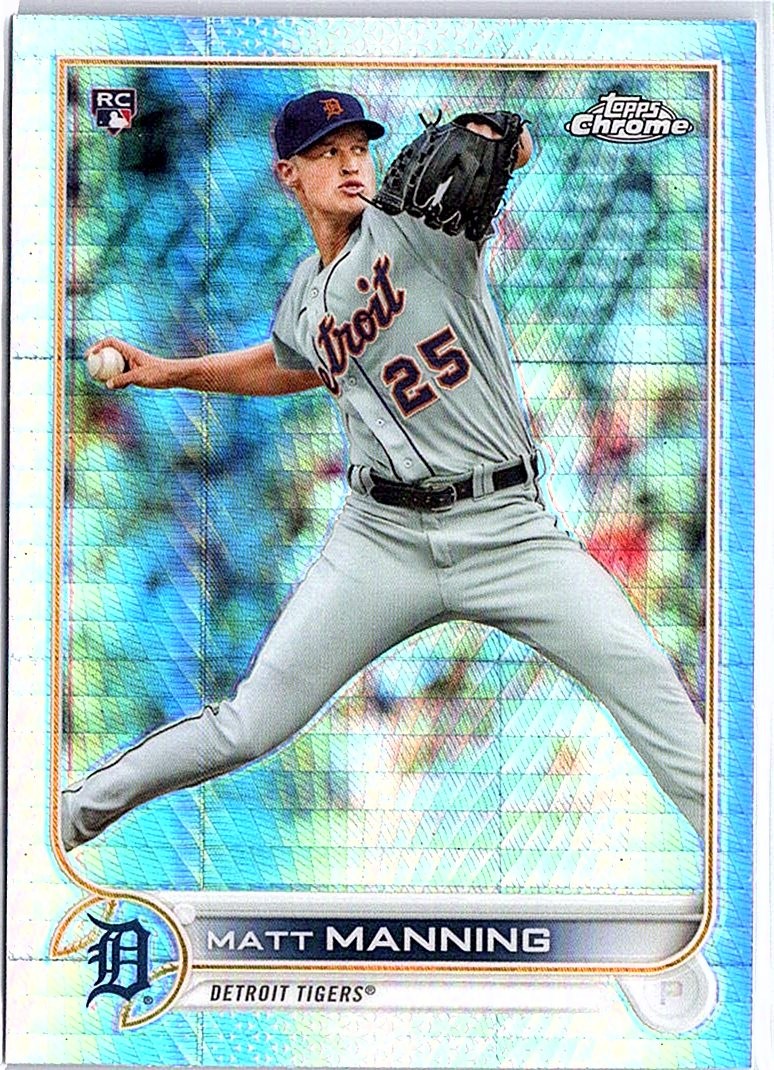 2022 Topps Chrome #57 Matt Manning Prism Refractor