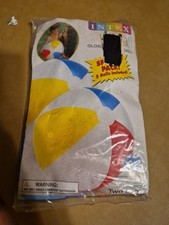 Intex BEACH BALLS Glossy Panel Blue Red White 20 inch 2015 Two Balls 59020BG
