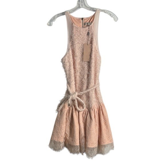 strapless open back dress JUST A PHASE SEQUIN MINI DRESS IN PINK – AKIRA main image 1