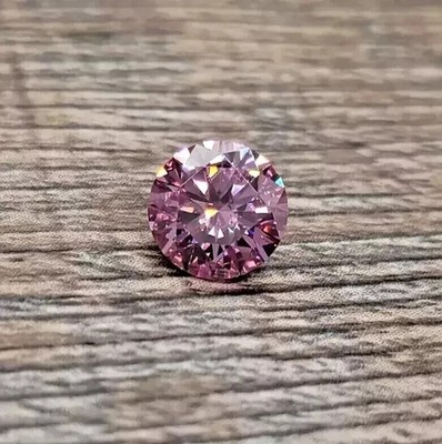 6 Ct Natural Baby Pink Diamond Round Cut 12 mm VVS1 D Grade Certified X01