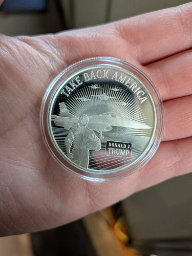 Trump 1 Oz .999 Silver Round "TAKE BACK AMERICA" #0624/4500 SIGMA TESTED