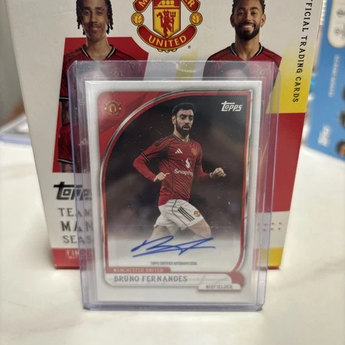 Bruno Fernandes Auto Topps Manchester United Collector Tin 2025/26