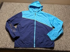 Aldi Employee Jacket Windbreaker Adult Large Blue Uniform Lightweight Packable