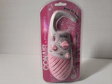 Conair by Pollenex SR9 Water Resistant Hang On Shower Radio AM FM Pink NEW