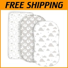 Soft Jersey Knit Bassinet Sheets for Halo, Snoo, Graco