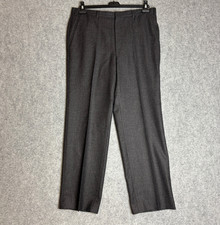 StMichael M&S Mens W38 L31 100%Wool Formal Trousers Made in Italy Pinstripe Grey