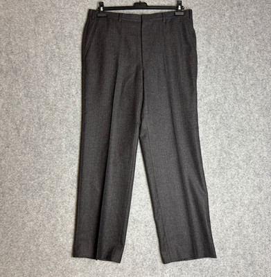 StMichael M&S Herren W38 L31 100%Wolle Festliche Hose Made in Italy Nadelstreifen Grau
