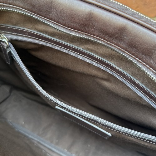 Beautiful Vintage Coach Work Bag Brown Leather Commuter Laptop Bag Large #70303 - Picture 17 of 23