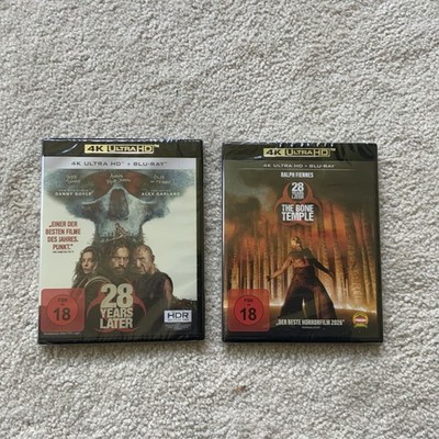 28 Years Later 1 + 2 The Bone Temple - Uncut-4K Ultra HD # UHD+BLU-RAY-NEU-OVP
