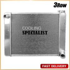 Universal Aluminum Radiator For Chevy GM GMC Hot Rod Crossflow 2-Rows 27" x 19"