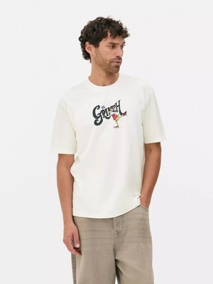 Dr. Seuss THE GRINCH T-Shirt ecrufarben beidseitig bedruckt Gr. M  NEU/OVP
